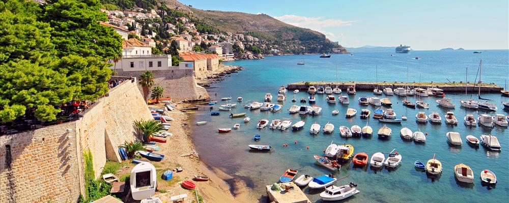 The port of Dubrovnik